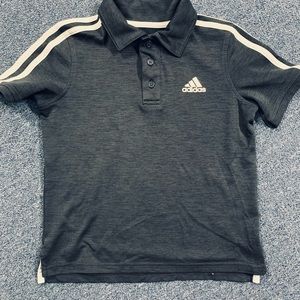 Adidas Charcoal Grey Performance Polo | sz 6/7